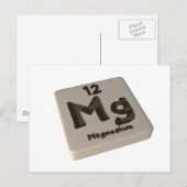 Mg magnesium briefkaart (Voorkant / Achterkant)