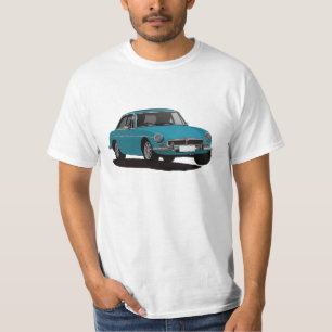 MG MGB GT - blauw - turkooise kleuren - selecteer! T-shirt