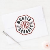 MG Morris Garages Stickers Classic Round (Enveloppe)