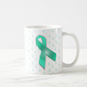 MG Sensibilisation rubans café Mug Turquoise