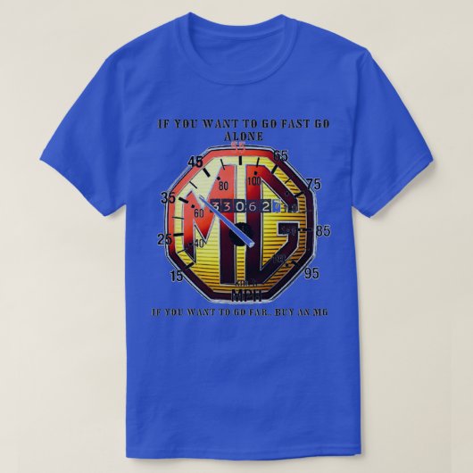 MG-snelheidsmeter T-shirt (Design voorkant)
