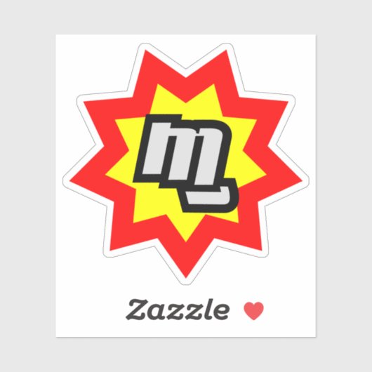 MG Symbool Custom-Cut Sticker (Vel)