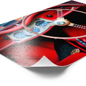 MG TA Classic Sportauto Interior Foto Afdruk (Hoek)