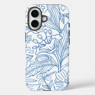 MG witte botanische patroon iPhone Case