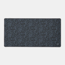 MG zwarte botanische patroon Desk Mat