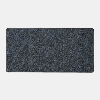 MG zwarte botanische patroon Desk Mat