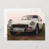 MGBGT-sportauto Briefkaart (Voorkant / Achterkant)