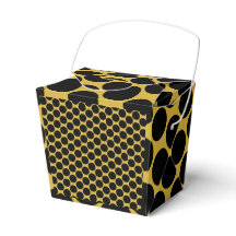MGold met Black Dot Style Take Out 2x2x2.75