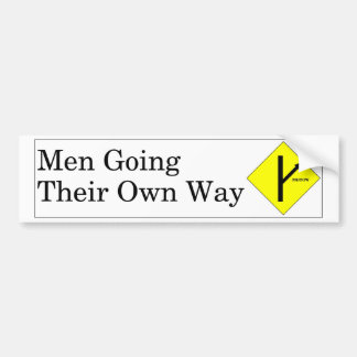 MGTOW Bumpersticker Witte achtergrond
