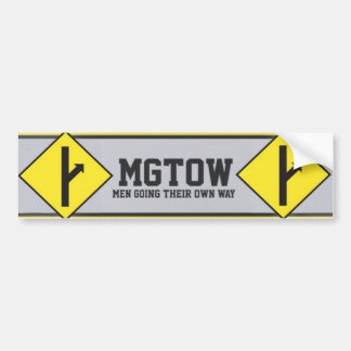 MGTOW - Mannen die hun eigen weg gaan Bumpersticker