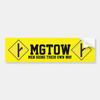 MGTOW - Mannen die hun eigen weg gaan Bumpersticker