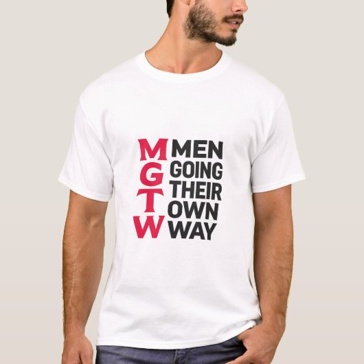 mgtow mens t-shirt (Voorkant)