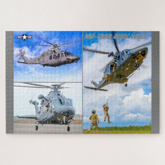 MH-139A GRIJZE WOLF (20x30 INCH) Legpuzzel (Horizontaal)