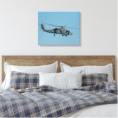MH-60R Seahawk Canvas Afdruk (Insitu (Slaapkamer))