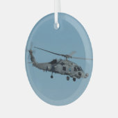 MH-60R Seahawk Glas Ornament (Voorkant links)