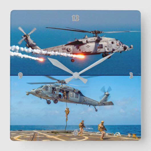 MH-60S SEAHAWK VIERKANTE KLOK (Voorkant)