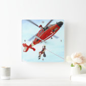 MH-65 DOLFIJN VIERKANTE KLOK (Huis)