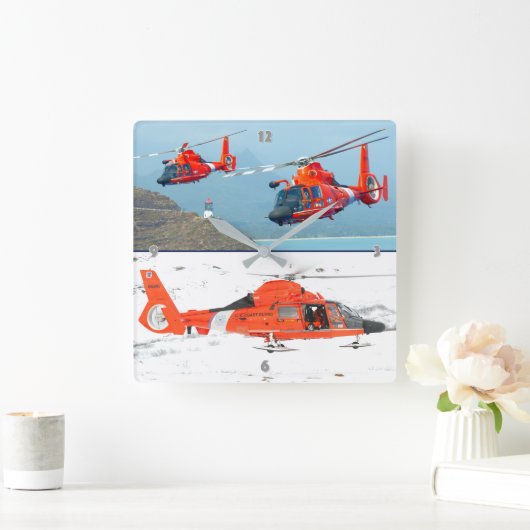 MH-65 DOLFIJN VIERKANTE KLOK (Huis)