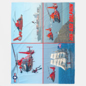 MH-65D DOLPHIN FLEECE DEKEN (Voorkant)