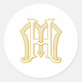 MH Monogram of HM Monogram Sticker