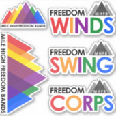 MHFB Ensemble Logos 5-Sticker Set Sticker (Voorkant)