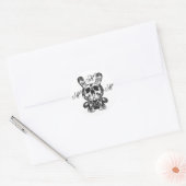 MHM autocollant squelette orné lapin - Customisé (Enveloppe)