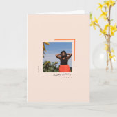 MHN carte moderne personnalisée 21e anniversaire (Fleur jaune)