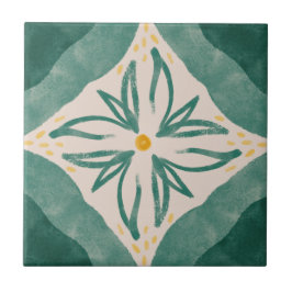 MHN Green en Yellow Tegel Collectie Tegeltje