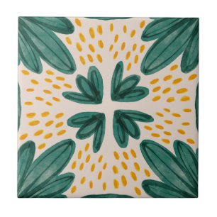 MHN Green en Yellow Tegel Collectie Tegeltje