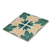 MHN Green en Yellow Tegel Collectie Tegeltje (Zijkant)