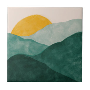 MHN Green en Yellow Tegel Collectie Tegeltje