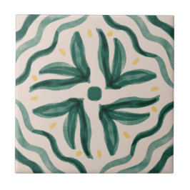 MHN Green en Yellow Tegel Collectie Tegeltje