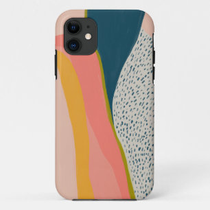 MHN TELEFOONHOESJE Felgekleurd Abstract iPhone 11 Hoesje