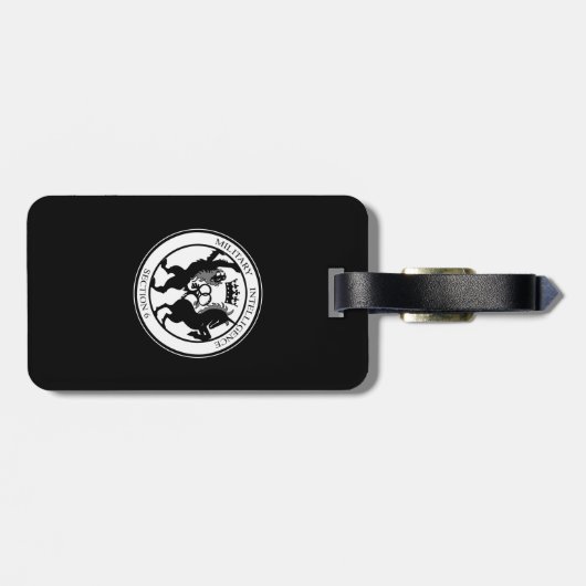 MI6-Logo Bagagelabel (Achterkant horizontaal)