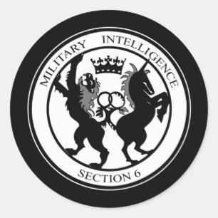 MI6-Logo Ronde Sticker
