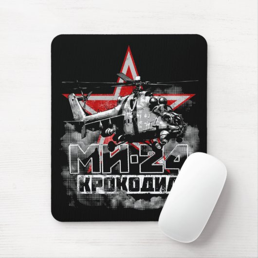 Mi-24 Grote Sovjethelikopter Muismat (Met muis)