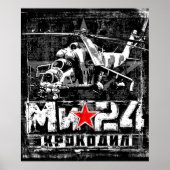 Mi-24 Grote Sovjethelikopter Poster (Voorkant)