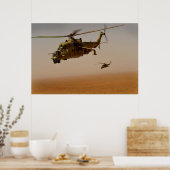 MI-35 Hindhelikopters Poster (Keuken)
