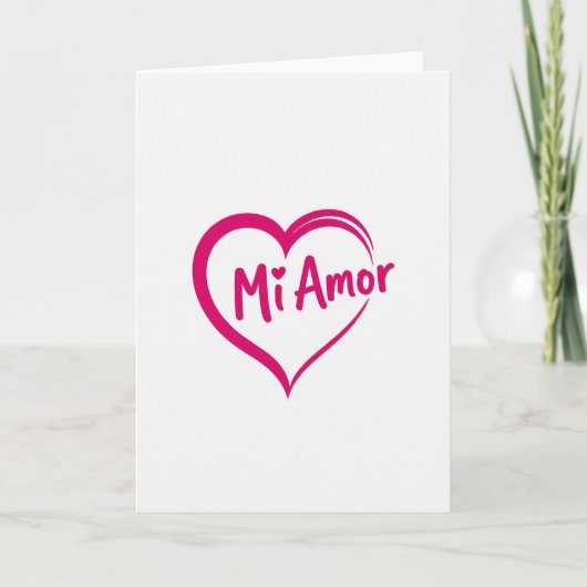 Mi Amor Hart Kaart (Voorkant)