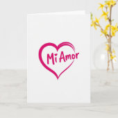 Mi Amor Hart Kaart (Gele Bloem)