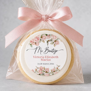 Mi Bautizo Autocollants Pour Fille Floral Baptême