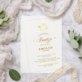 Mi Bautizo Gold Dove Spaanse doop Acryl Uitnodigingen