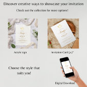 Mi Bautizo Gold Dove Spaanse doop Acryl Uitnodigingen