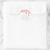 Mi Bautizo rose rose autocollant (Sac)