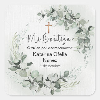 Mi Bautizo Sticker | Persoonlijk Baptism Label