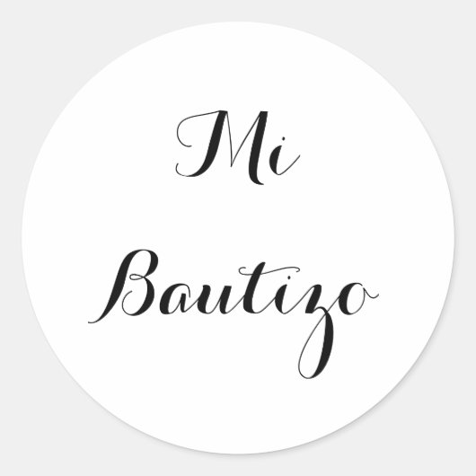Mi Bautizo-stickers Ronde Sticker (Voorkant)