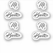 Mi bautizo-stickers sticker (Voorkant)