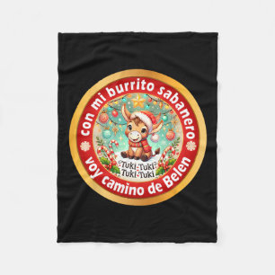 Mi Burrito Sabynero Mexicaanse Kerst Ezel Spani Fleece Deken