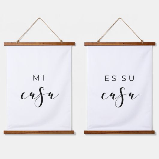 Mi casa es su casa elegant hangend wandkleed (Dubbel)