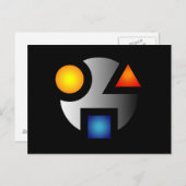 MI cryptische logo-briefkaarten Briefkaart (Voorkant / Achterkant)